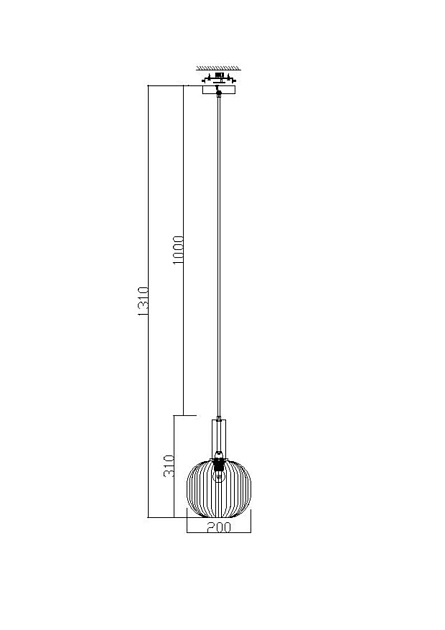Подвесной светильник Freya Zelma FR8012PL-01AM Фото № 2