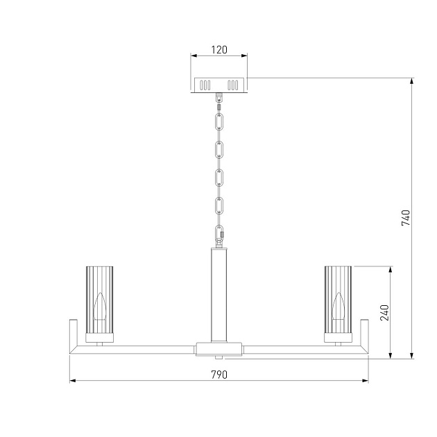 Подвесная люстра Eurosvet Arganie 60133/8 серебро изображение 2 Подвесная люстра Eurosvet Arganie 60133/8 серебро Фото № 2