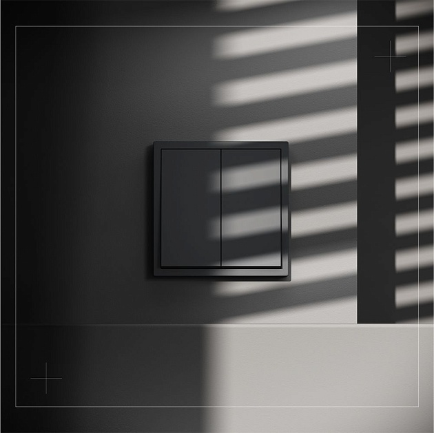 Выключатель встраиваемый Voltum S70 двухклавишный 10А, (графит) VLS020107 изображение 5 Выключатель встраиваемый Voltum S70 двухклавишный 10А, (графит) VLS020107 Фото № 5