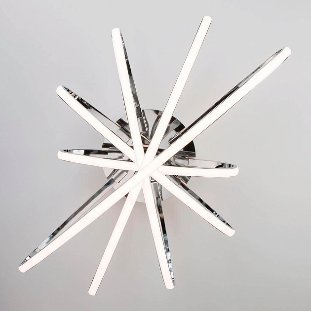 Потолочный светодиодный светильник Eurosvet Evia 90100/5 хром изображение 4 Потолочный светодиодный светильник Eurosvet Evia 90100/5 хром Фото № 4