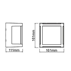 Уличный настенный светодиодный светильник Mantra Creek 8852 1