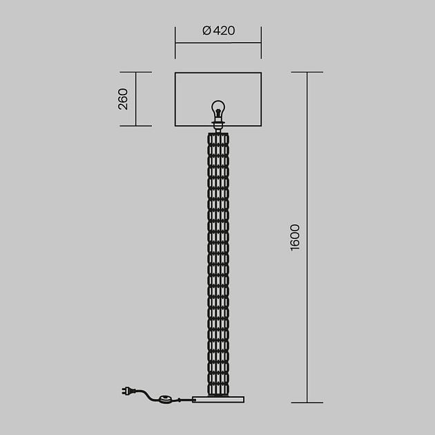 Торшер Maytoni Talento DIA008FL-01CH Фото № 2