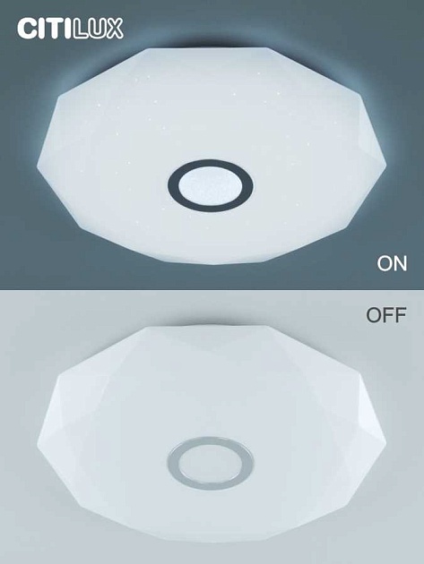 Потолочный светодиодный светильник Citilux Диамант Смарт CL713A60G изображение 22 Потолочный светодиодный светильник Citilux Диамант Смарт CL713A60G Фото № 22