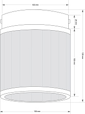 Потолочный светильник  KUTEK ERBA ERB-OCZ-1(ZM) 2