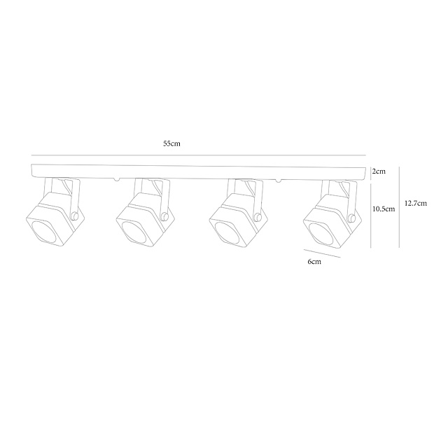 Потолочный светильник Arte Lamp A1315PL-4BK Фото № 4