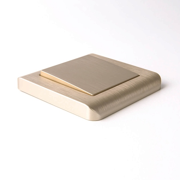 Выключатель одноклавишный Werkel шампань рифленый W1110010 4690389159992 Фото № 3