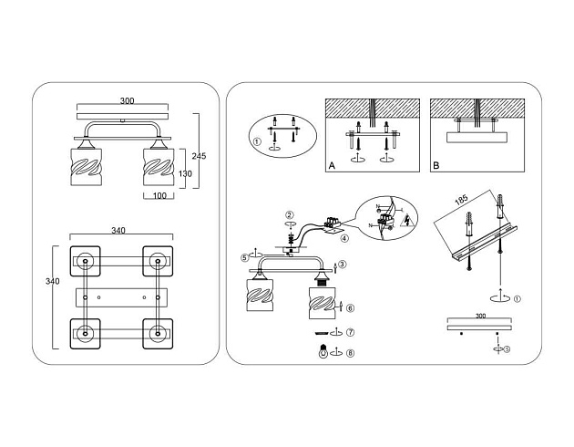 Светильник потолочный Ambrella light TRADITIONAL TR3033249 Фото № 3