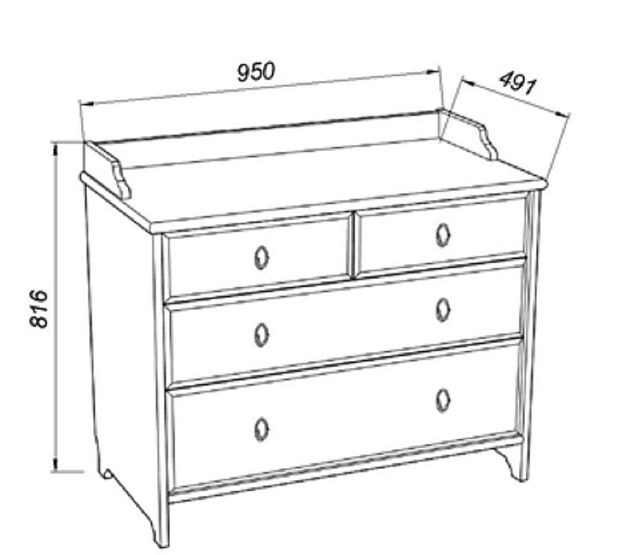 Комод Шведский Стандарт Вествик 4 414015002300 Фото № 3