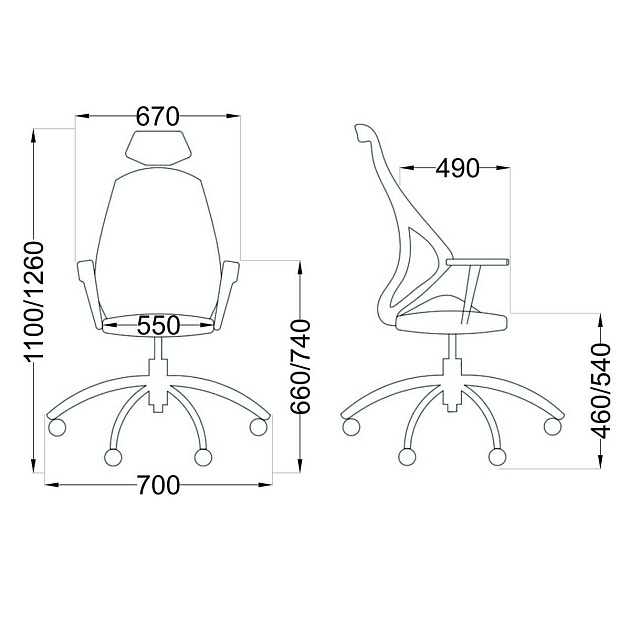 Офисное кресло AksHome Space серый + чёрный, сетка 45784 изображение 2 Офисное кресло AksHome Space серый + чёрный, сетка 45784 Фото № 2
