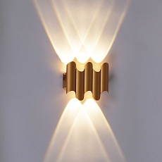 Уличный настенный светодиодный светильник Reluce 86851-9.2-005KT LED5W GOLD