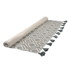 Ковер Tkano из хлопка с этническим узором Ромбы и кисточками из коллекции Ethnic, 200х300 см TK20-DR0025 2