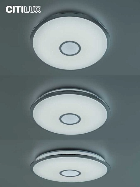 Потолочный светодиодный светильник Citilux Старлайт Смарт CL703A60G изображение 6 Потолочный светодиодный светильник Citilux Старлайт Смарт CL703A60G Фото № 6