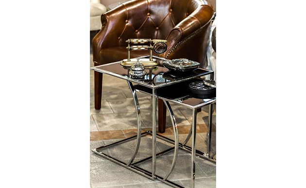 Приставной стол Garda Decor 13RXNT5076L-Silver Фото № 6