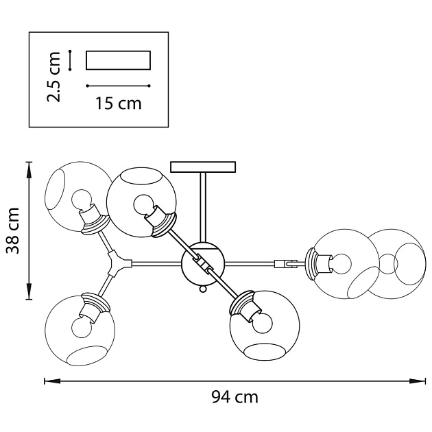 Потолочная люстра Lightstar BETA 785063 Фото № 2