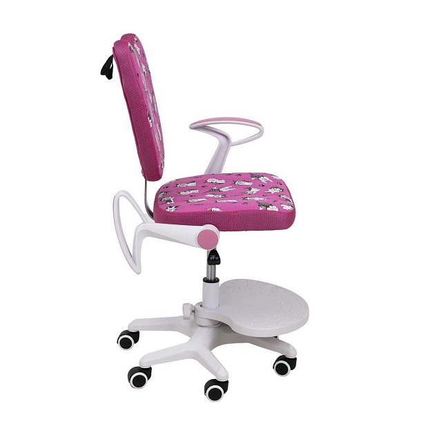 Детское кресло AksHome Catty фуксия с котятами, ткань 84764 Фото № 12