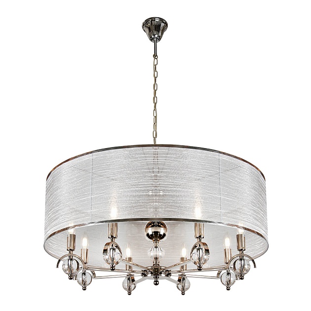 Подвесная люстра iLamp Chelsea P2400-8 Nickel изображение 4 Подвесная люстра iLamp Chelsea P2400-8 Nickel Фото № 4