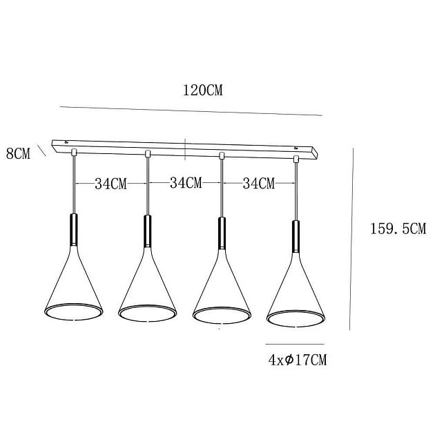 Подвесной светильник Lucide Gipsy 35410/04/30 Фото № 2