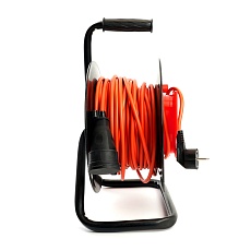 Удлинитель на пластиковой катушке STD04-10-30 (UG) 1-местный с/з 3*1,5, 30м, 250В, 16А, IP44, Standart (29409) 50175 3