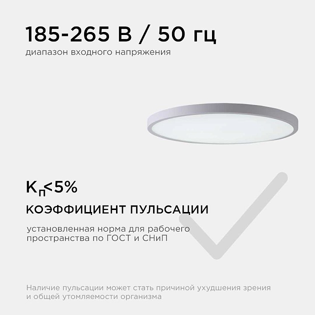 Потолочный светодиодный светильник Apeyron Spin 18-125 Фото № 7