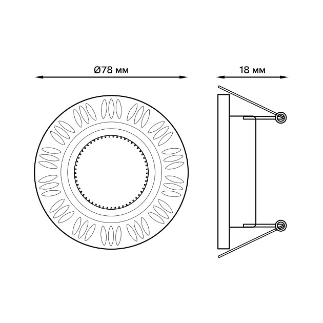 Встраиваемый светильник Gauss Aluminium AL017  Фото № 6