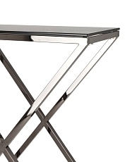 Консоль Stool Group ИНСИГНИЯ 115х30 стекло smoke сталь тёмный хром ECST-026-BG-SK (115x30) 3