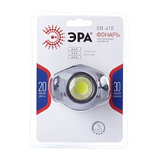 Налобный светодиодный фонарь ЭРА от батареек 55х70х40 105 лм GB-410 Б0051463 3