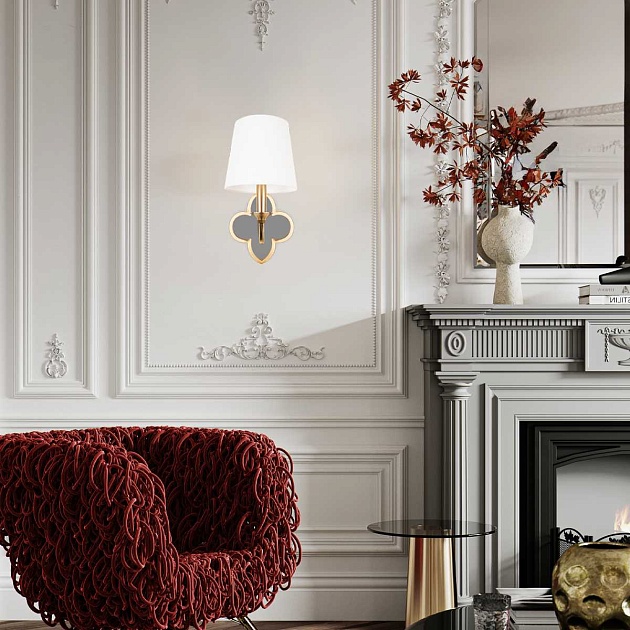 Настенный светильник LOFT IT Silence 10303W/B Brass Фото № 3