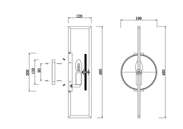 Бра Maytoni Marmo MOD099WL-01G Фото № 9