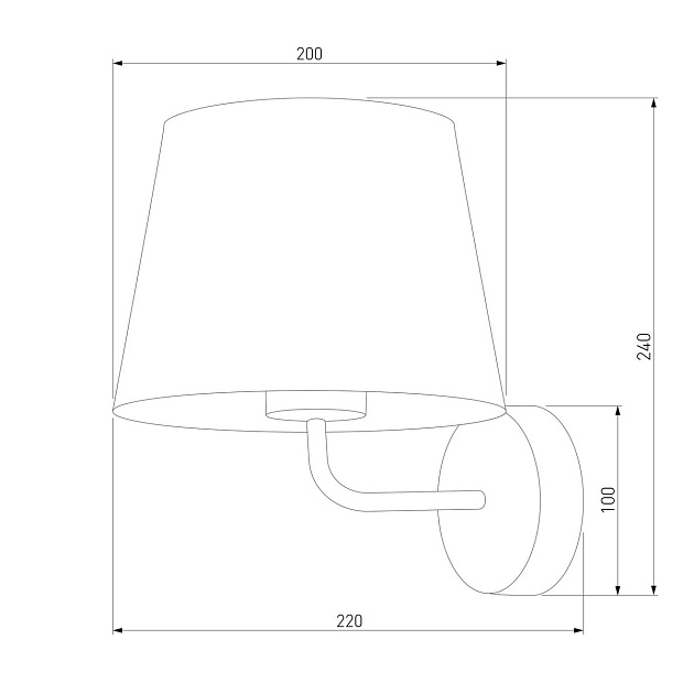 Бра TK Lighting 1880 Maja Grafit Фото № 3