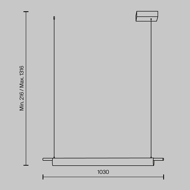 Подвесной светодиодный светильник Maytoni Loom MOD258PL-L20BS3K Фото № 7