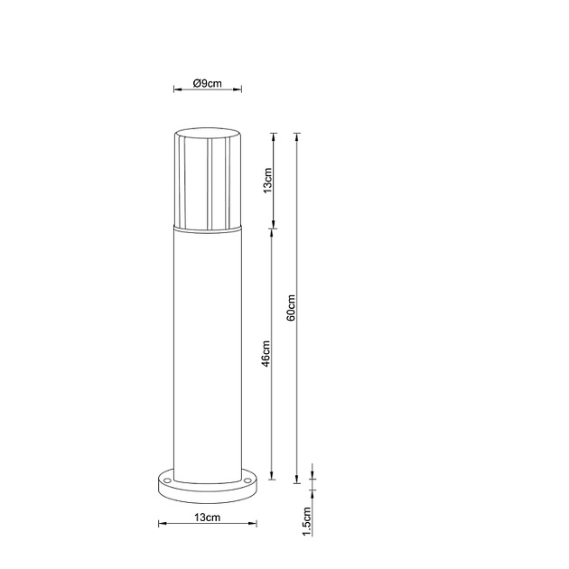 Уличный светильник Arte Lamp Seginus A6515PA-1BK изображение 2 Уличный светильник Arte Lamp Seginus A6515PA-1BK Фото № 2