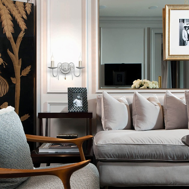 Бра Eurosvet 60018/2 белый с золотом Фото № 4