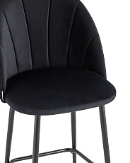 Полубарный стул Stool Group Логан велюр черный AV 413-H75-08(PP) 1