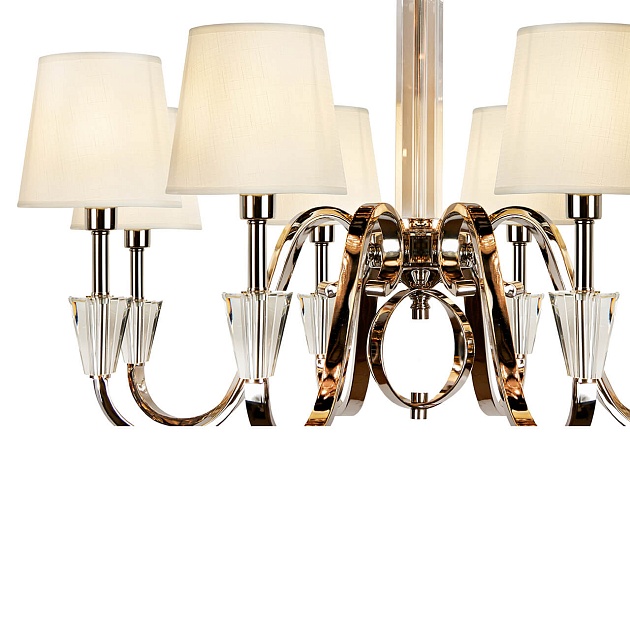 Подвесная люстра iLamp Alesti P2424-8 Nickel Фото № 2