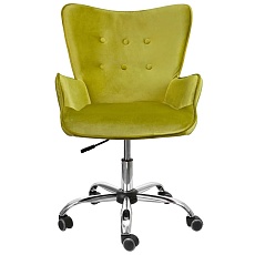 Поворотное кресло AksHome Bella оливковый, велюр 64732 3