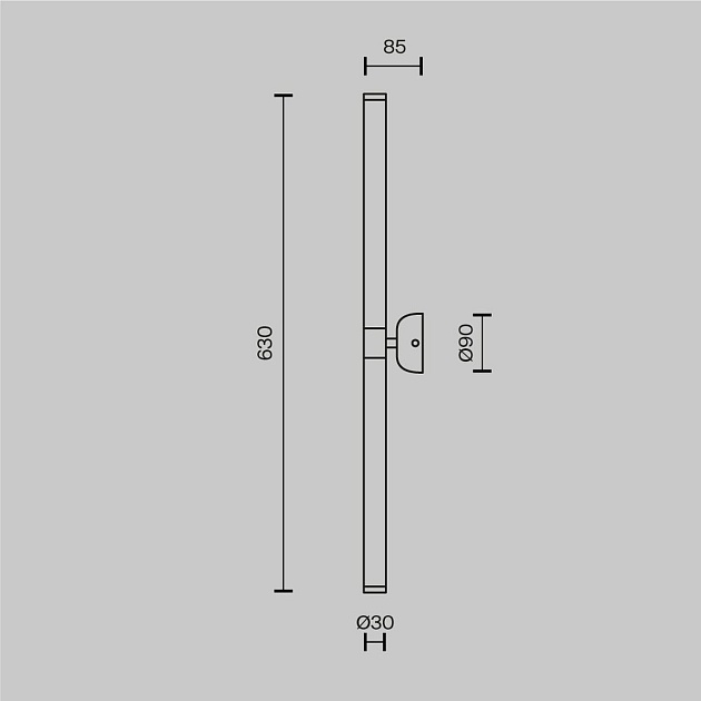 Подсветка для зеркал Maytoni Axis MOD106WL-L16G3K Фото № 3