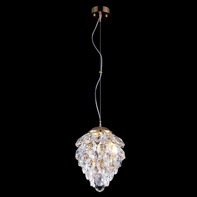 Подвесной светильник Crystal Lux Charme SP2 Gold/Transparent изображение 1 Подвесной светильник Crystal Lux Charme SP2 Gold/Transparent Фото № 1