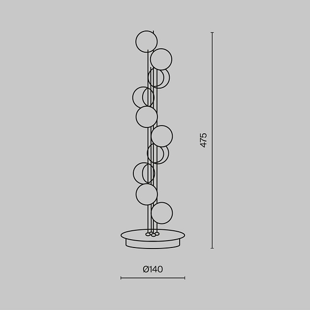 Настольная лампа Maytoni Tessara MOD081TL-L14G3K Фото № 2