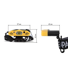 Налобный светодиодный фонарь ЭРА Практик аккумуляторный 32х57 170 лм GA-804 Б0036605 2