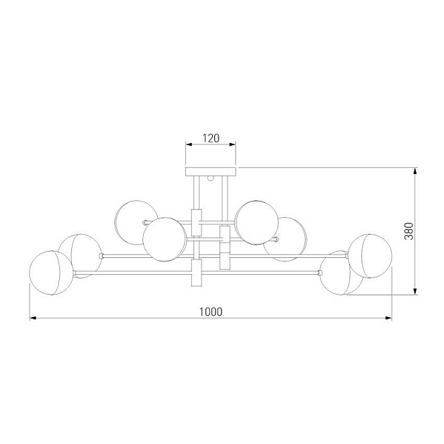 Потолочная люстра Eurosvet Nuvola 70129/8 латунь изображение 3 Потолочная люстра Eurosvet Nuvola 70129/8 латунь Фото № 3