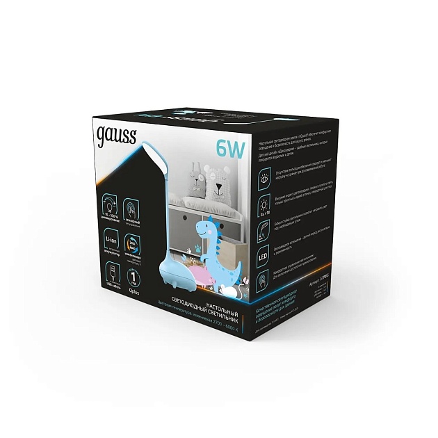 Настольная светодиодная лампа Gauss GT7016 изображение 2 Настольная светодиодная лампа Gauss GT7016 Фото № 2