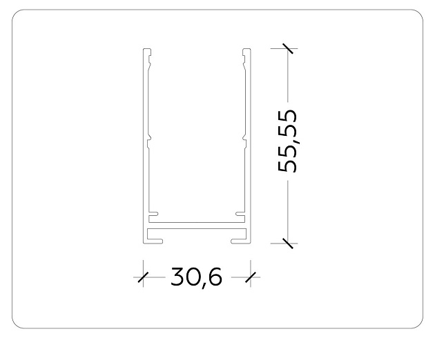 Шинопровод Ambrella Light Track System Magnetic 220V GL1003 Фото № 2