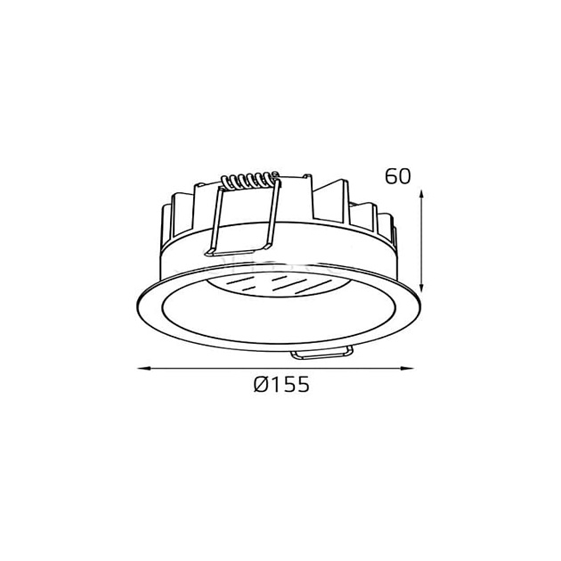 Встраиваемый светодиодный светильник Italline IT06-6013 white 3000K Фото № 2