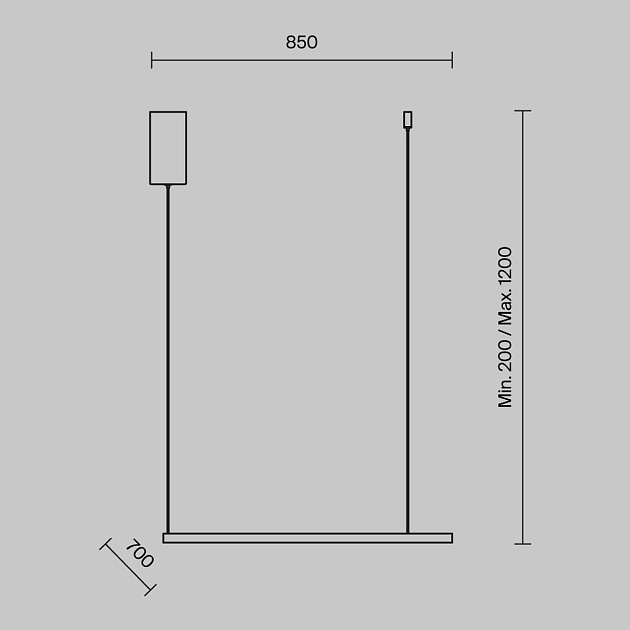 Подвесной светодиодный светильник Maytoni Glint MOD072PL-L36B3K Фото № 2