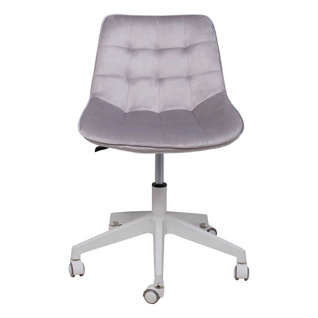 Поворотное кресло AksHome Carolyn велюр, серый 91957 Фото № 17