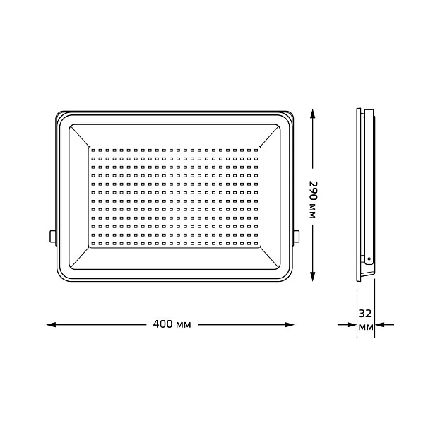 Прожектор светодиодный Gauss Qplus 200W 6500К 690511200 изображение 3 Прожектор светодиодный Gauss Qplus 200W 6500К 690511200 Фото № 3