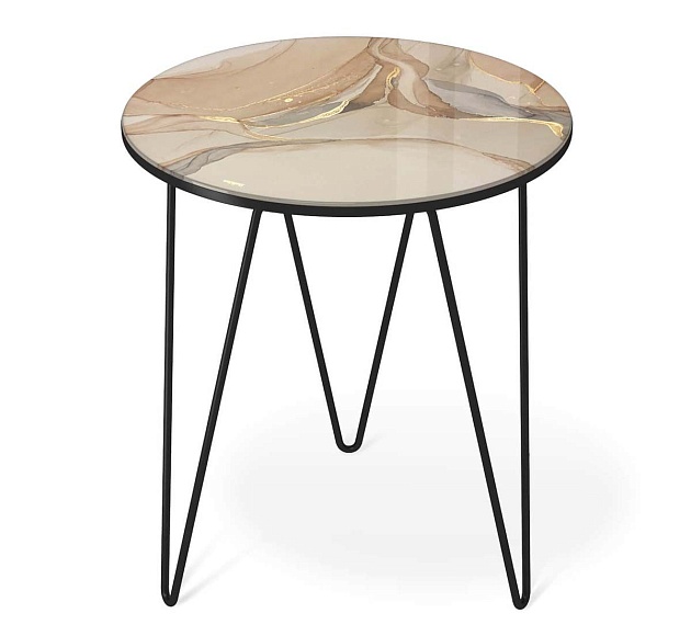 Журнальный стол Sheffilton SHT-CT27 дымчатый топаз/черный муар 4007482112 Фото № 7