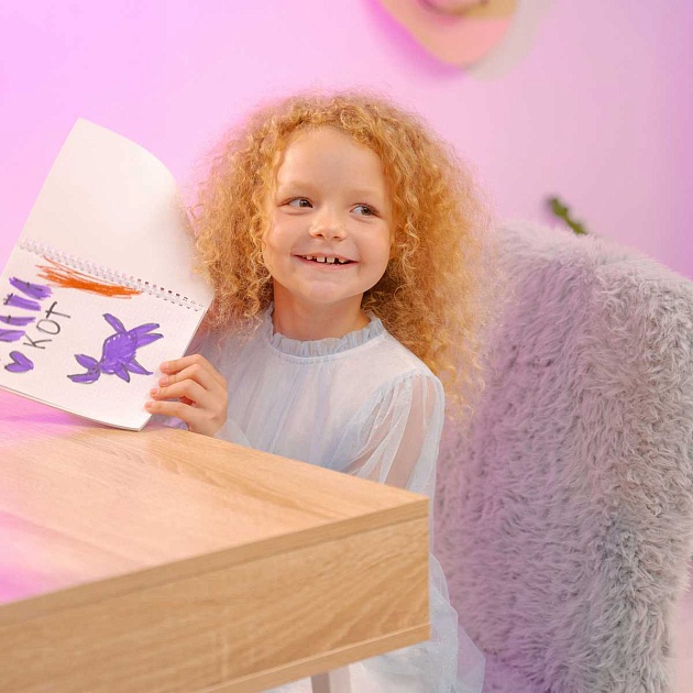 Детское кресло AksHome Fluffy серый, искусственный мех 86382 Фото № 16