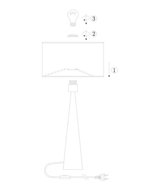 Настольная лампа Lucide Conos 30594/81/72 изображение 3 Настольная лампа Lucide Conos 30594/81/72 Фото № 3