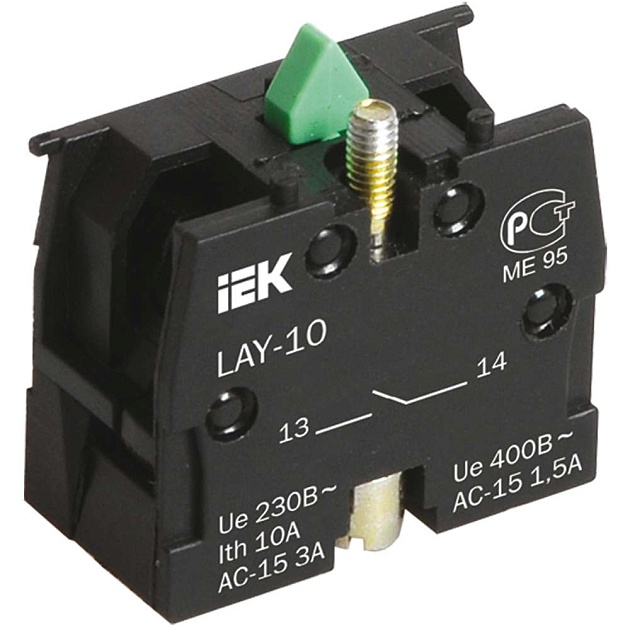 Контактный блок 1з для серии LAY5 IEK BDK21 Фото № 1